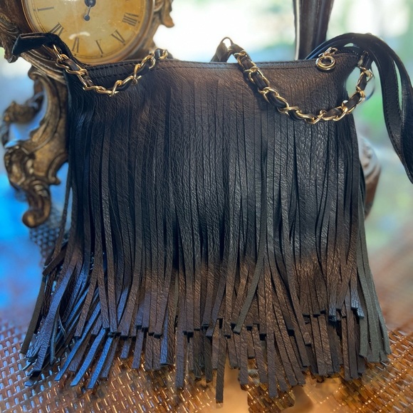 Fringe Western Boho Crossbody Bag Fringe on Both sides Adjustable Strap - Picture 7 of 7